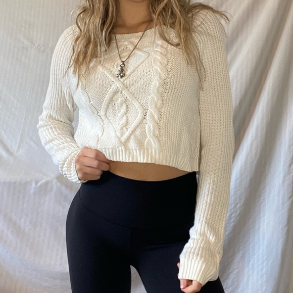 Express Sweaters - Express crop sweater